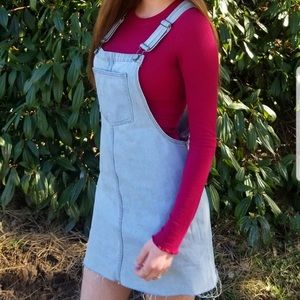 Light blue overall dress from Bluenotes!